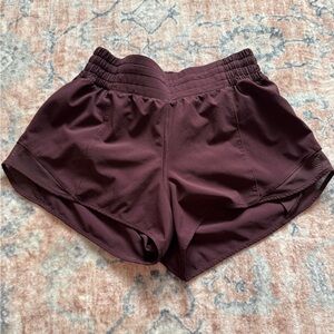lululemon athletica Women's Athletic Shorts in Deep Wine